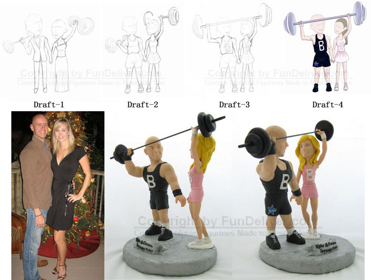 Work Out Cake Toppers